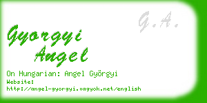 gyorgyi angel business card